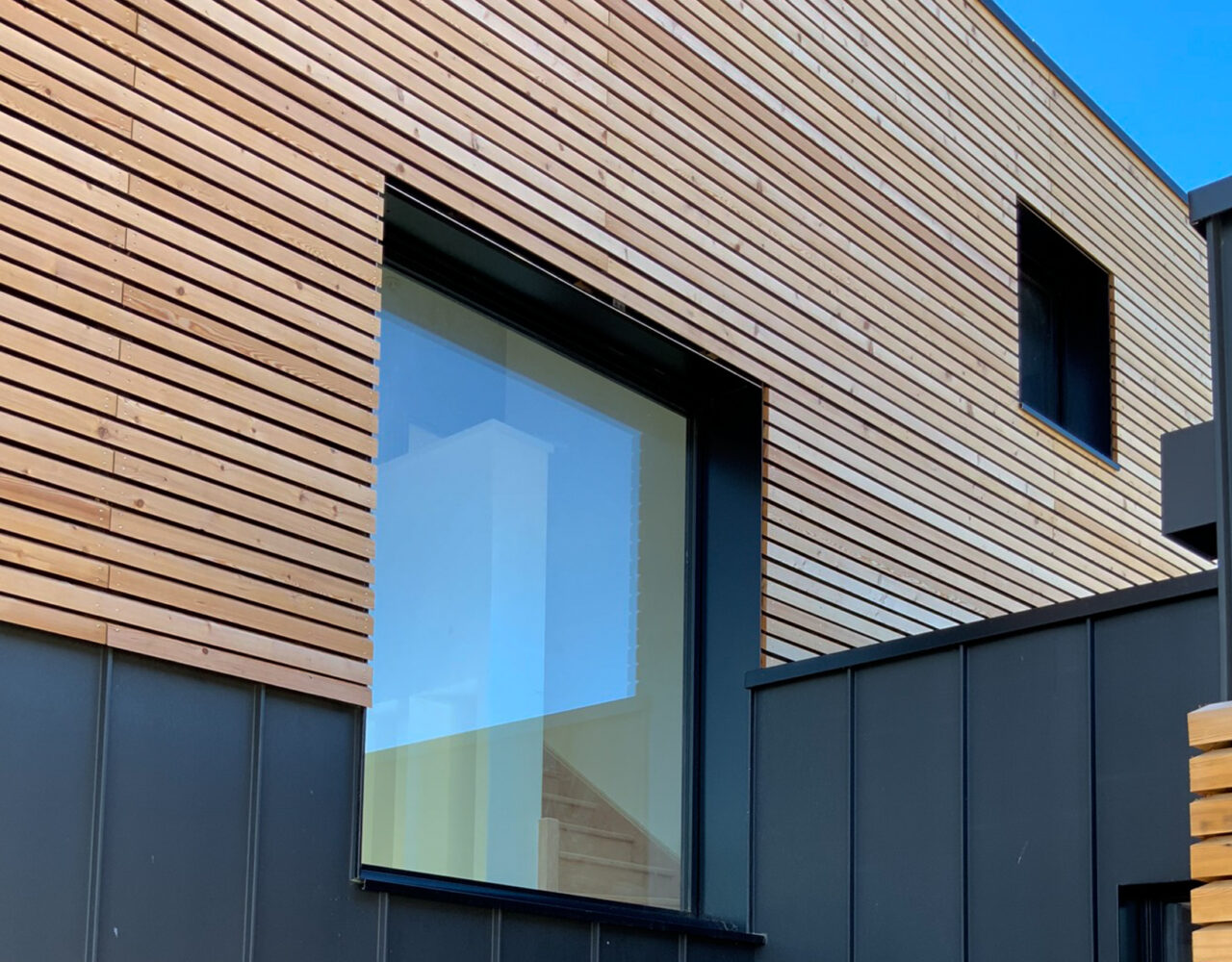 HORIZON - Photo façade bois zinc