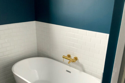 salle de bain maison ossature bois les Authieux port saint Ouen