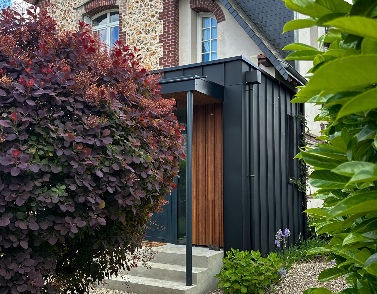 extension maison entrée et pièces de vies refection de la cuisine modification, réhabilitation rénovation