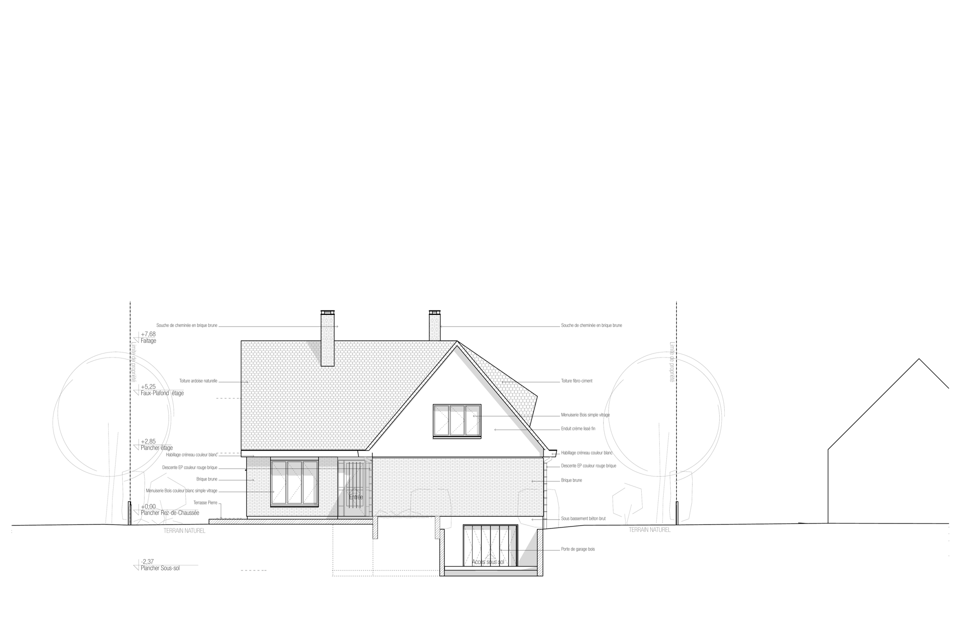 SNAKE Facade Sud Existant