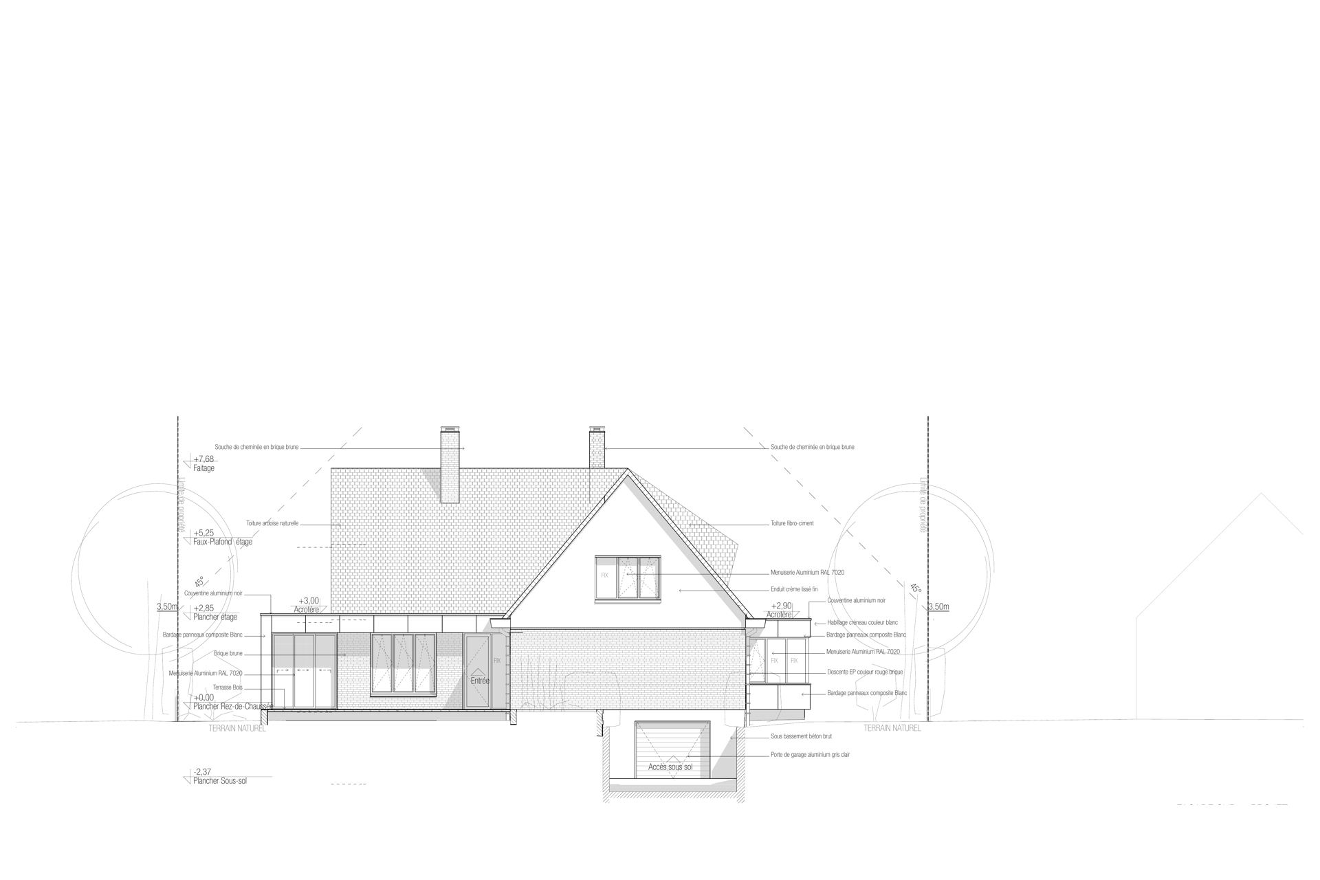 SNAKE Facade Sud Projet