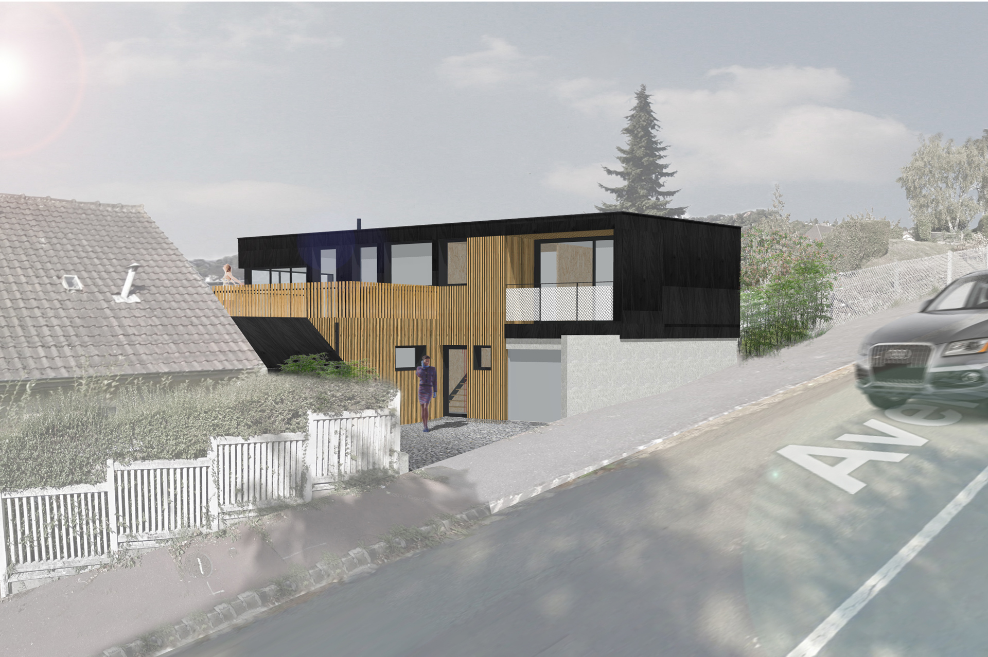 Maison ossature bois Bois-Guillaume Normandie