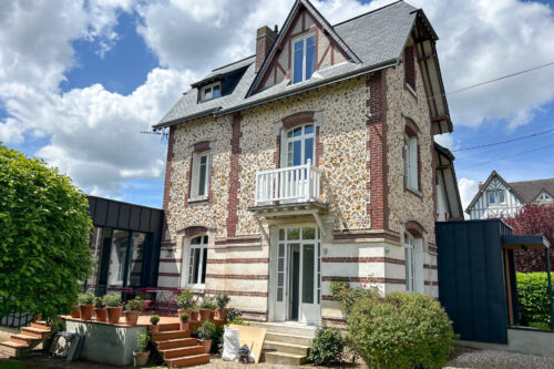 extension maison bois Zinc terrasse bois normandie Bois-Guillaume