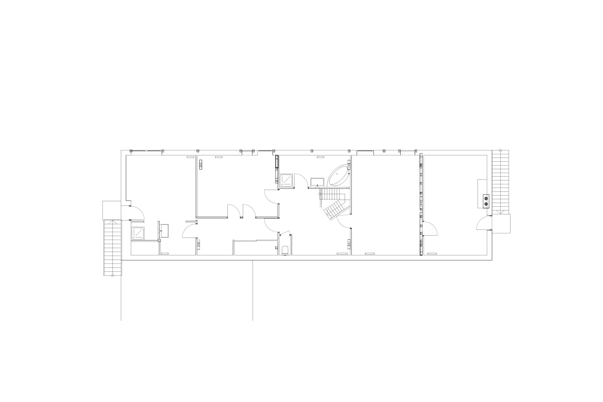 plan réaménagement longère normandie rouen Aurélie Bardin Architecte