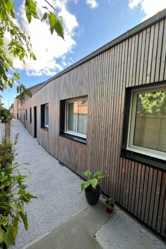 création logement maison bois zinc le neubourg normandie rouen Aurélie Bardin Architecte