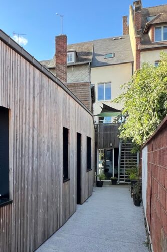 création logement maison bois zinc le neubourg normandie rouen Aurélie Bardin Architecte