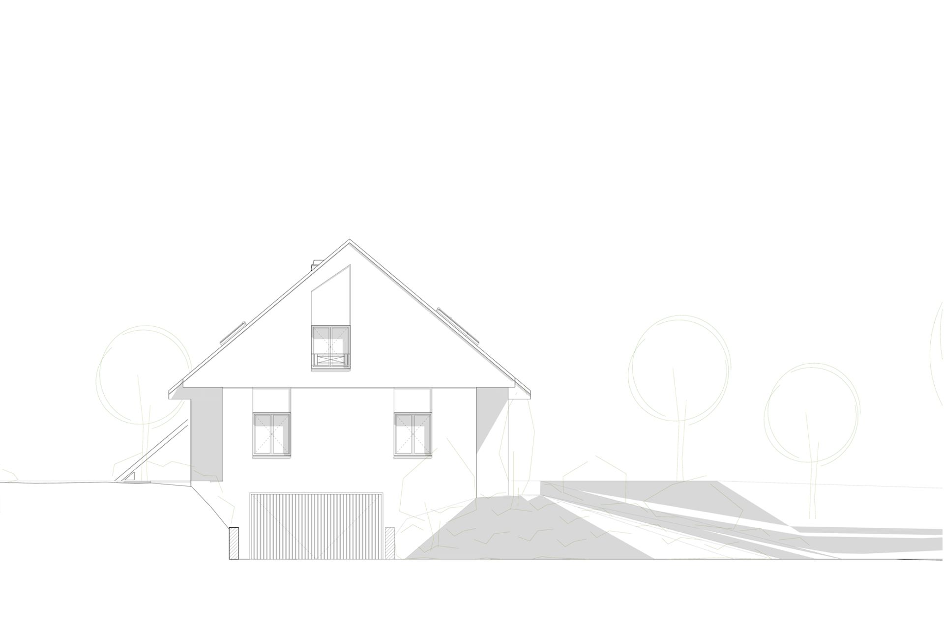 extension surélévation maison bois zinc normandie rouen Aurélie Bardin Architecte