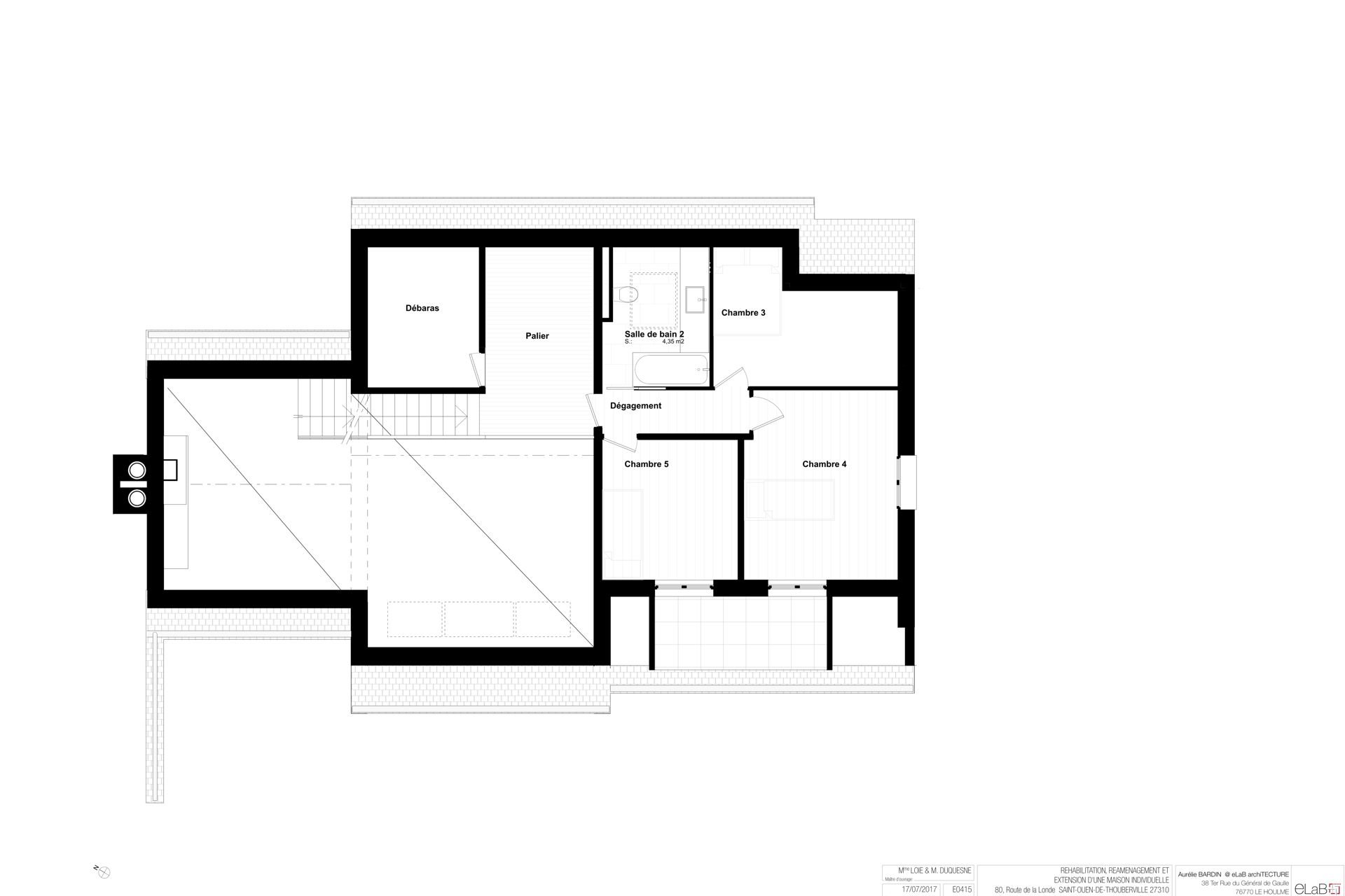 extension surélévation maison bois zincnormandie rouen Aurélie Bardin Architecte