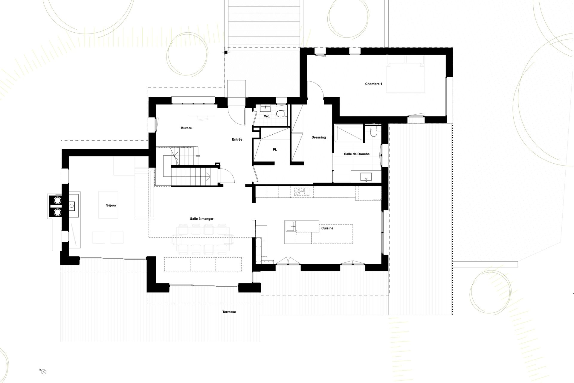 extension surélévation maison bois zinc normandie rouen Aurélie Bardin Architecte